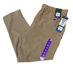 NWT Banana Republic Tapered Pull On Pant Classic Tan Trousers Size 14